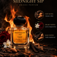 MIDNIGHT SIP luxury unisex parfum bottle with notes.